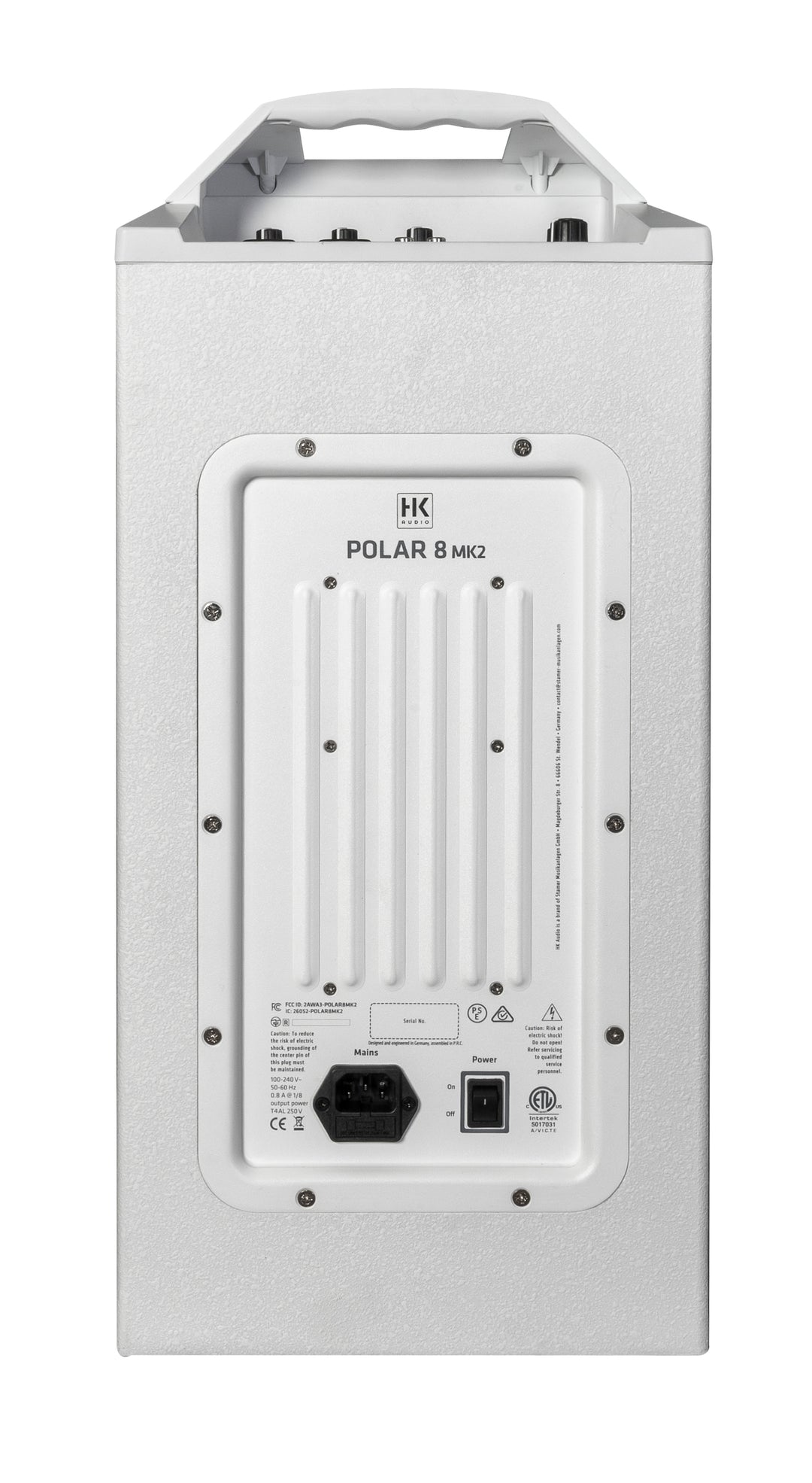 HK Audio POLAR 8 MK2 White Sistema PA de columna activo de 1200W con Bluetooth