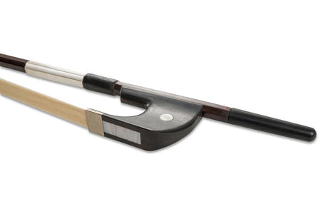 GEWA arco para contrabajo 1/8, vara angular de ipé, modelo alemán