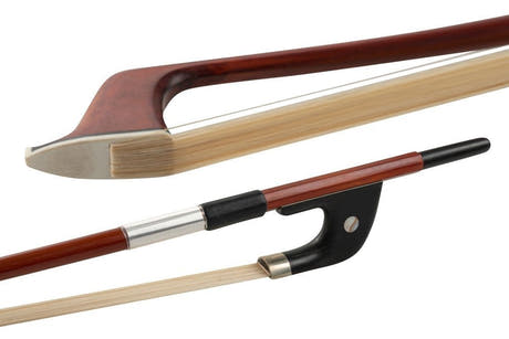 GEWA arco para contrabajo 1/2, vara redonda de ipé, modelo alemán