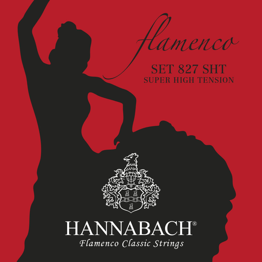 Cuerdas Hannabach para guitarras clásicas Serie 827 Super High Tension Flamenco - Set super high (827SHT)