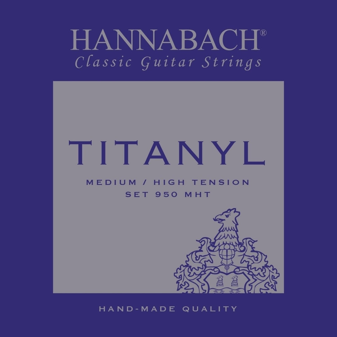 Cuerdas Hannabach para guitarras clásicas Serie 950 Medium/High Tension Titanyl - Juego medium-high (950MHT)