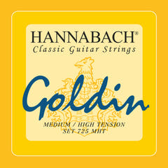 Hannabach Strings para guitarra clásica Series 725 Medium/High Tension Goldin - set medio-alto (725MHT)
