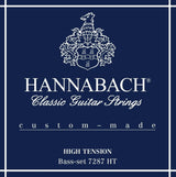 Hannabach Strings for classic guitar Series 728 High Tension Custom Made - 3er Bass high (7287HT)