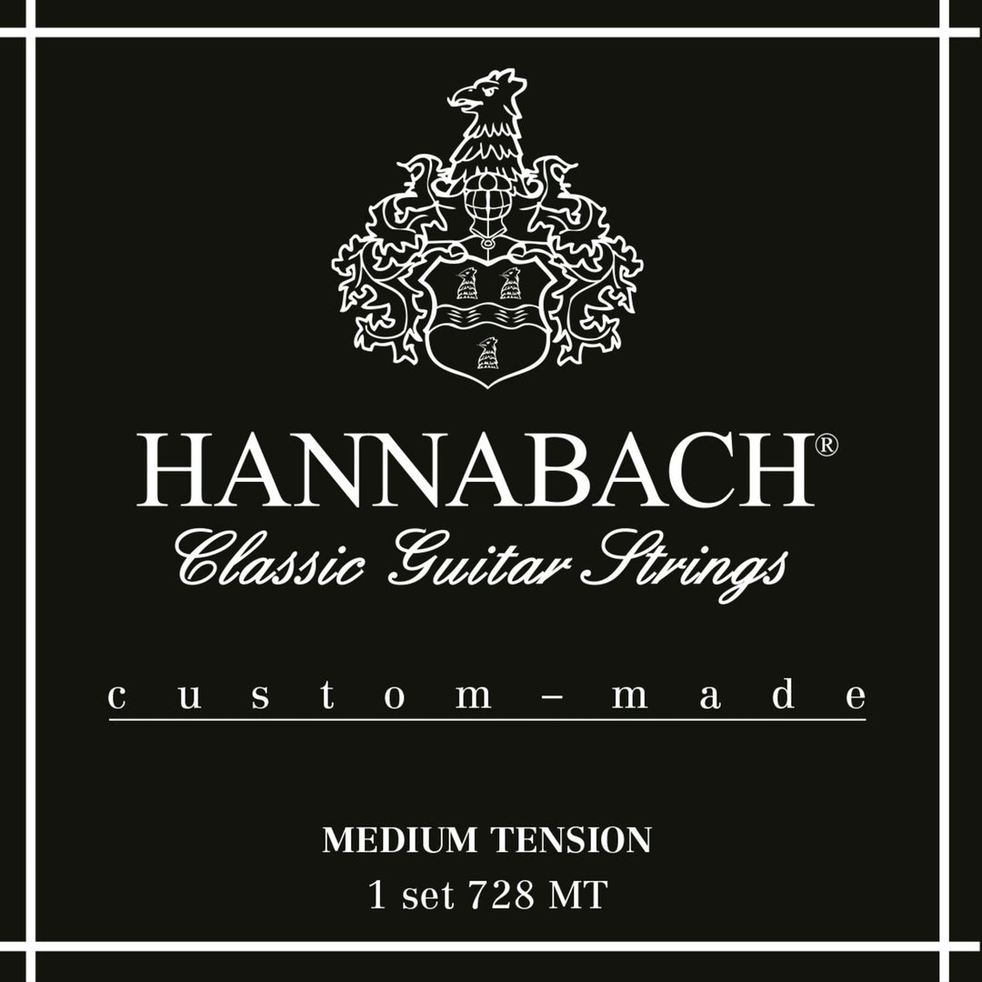 Hannabach Strings para guitarras clásicas Series 728 Medium Tension Custom Made - Set de tensión medium (728MT)