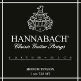 Hannabach Strings for classic guitar Series 728 Medium Tension Custom Made - Set medium tension (728MT)