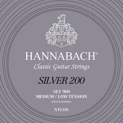 Cuerdas Hannabach para guitarra clásica Series 900 Medium/Low Tension Silver 200 - Pack medium low (900MLT)