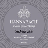 Hannabach Strings for classic guitar Series 900 Medium/Low Tension Silver 200 - Set medium low (900MLT)