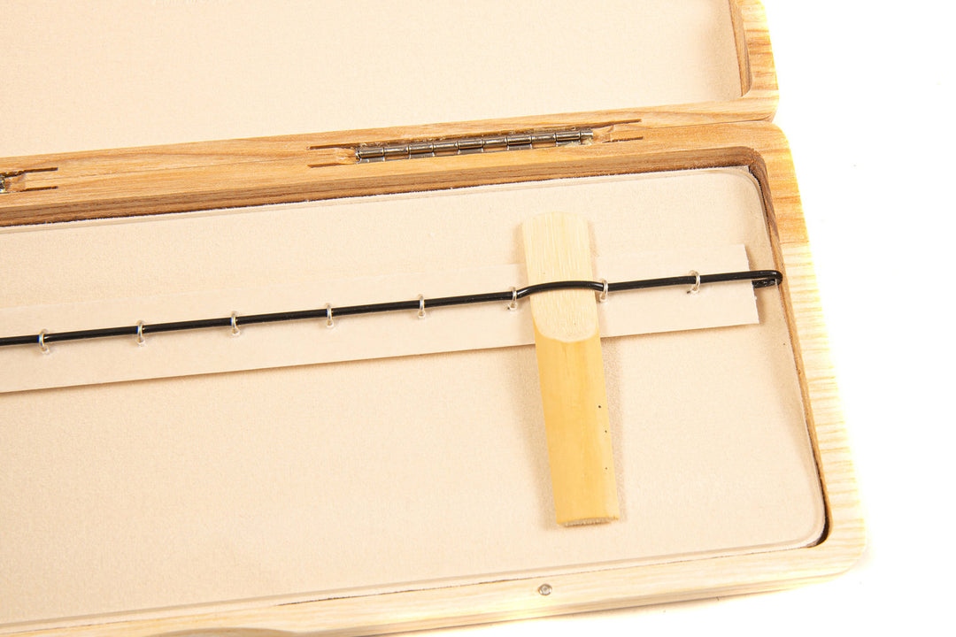 GEWA case para cañas de clarinete, 12 cañas - Acabado lacado natural