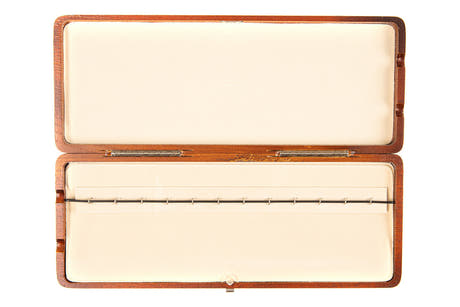 GEWA Estuche para cañas de clarinete de 12 cañas - barniz marrón rojizo