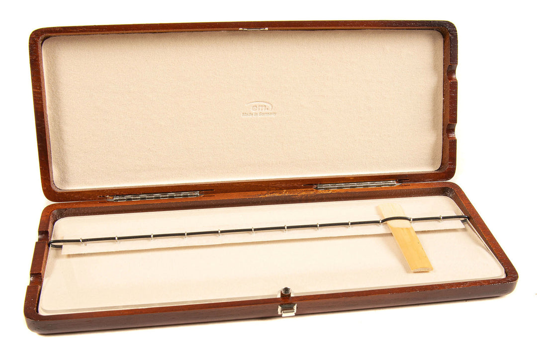 GEWA Estuche para cañas de clarinete de 12 cañas - barniz marrón rojizo
