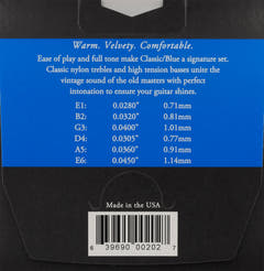 Augustine Strings para guitarra clásica Classic Label - set Classic Blue (normal/alto)