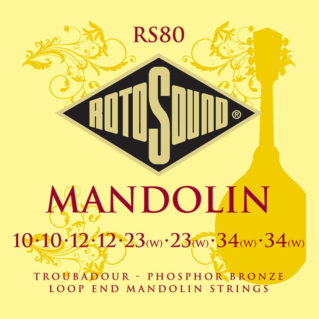 Cuerdas Rotosound para mandolina Troubadour - Set Mandolin 11-40 (RS80)