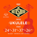 Rotosound RS85C Nylgut juego de cuerdas para ukelele de concierto