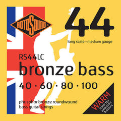 Cuerdas Rotosound para bajo acústico Bronze Bass 44 - Juego de 4 cuerdas Medium 40-100 (RS44LC)