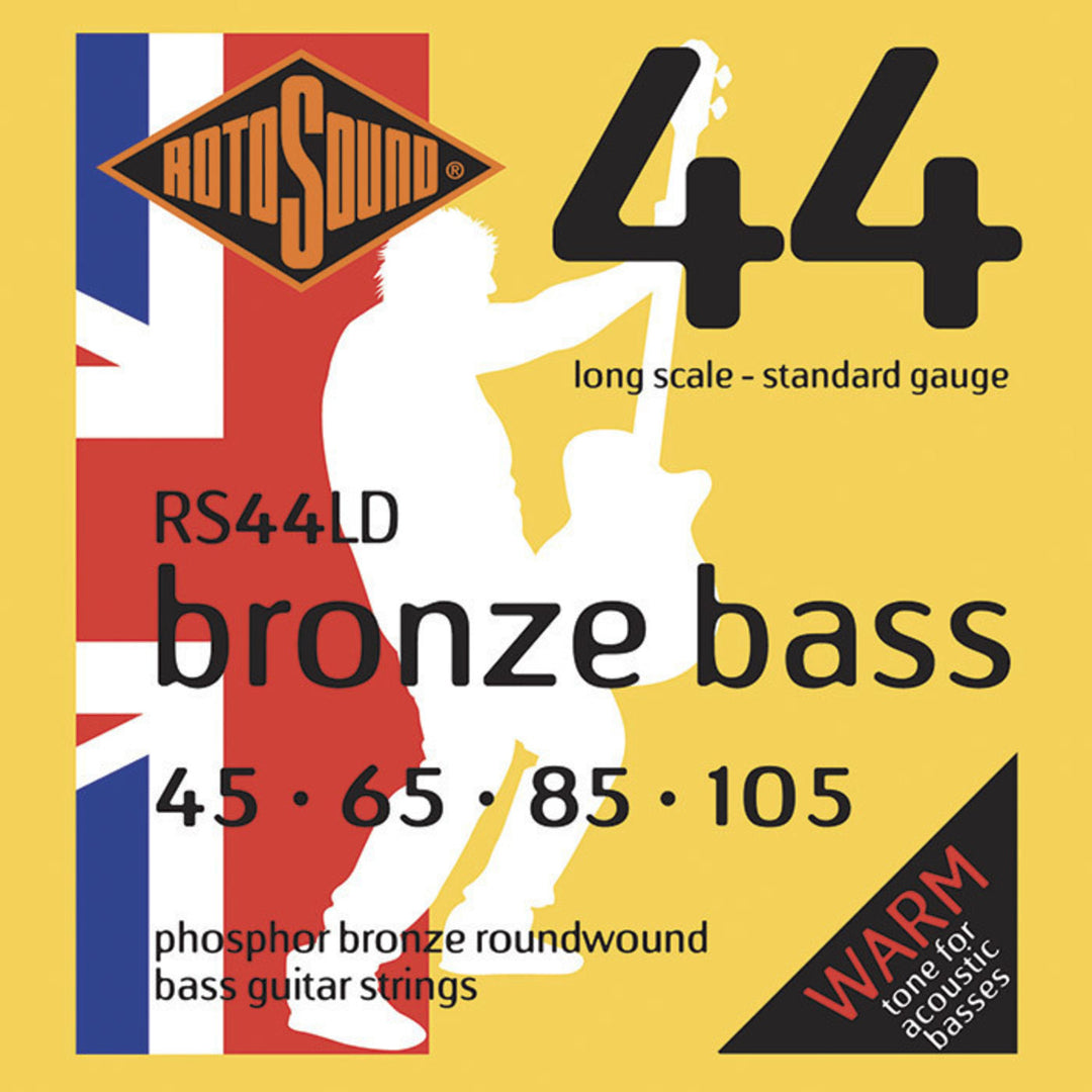 Cuerdas Rotosound para bajo acústico Bronze Bass 44 - Set de 4 cuerdas Standard 45-105 (RS44LD)