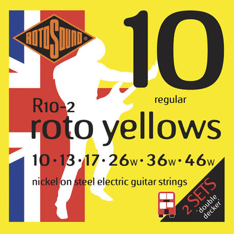 Rotosound Roto Yellows R10-2 Double Decker cuerdas para guitarra eléctrica 10-46