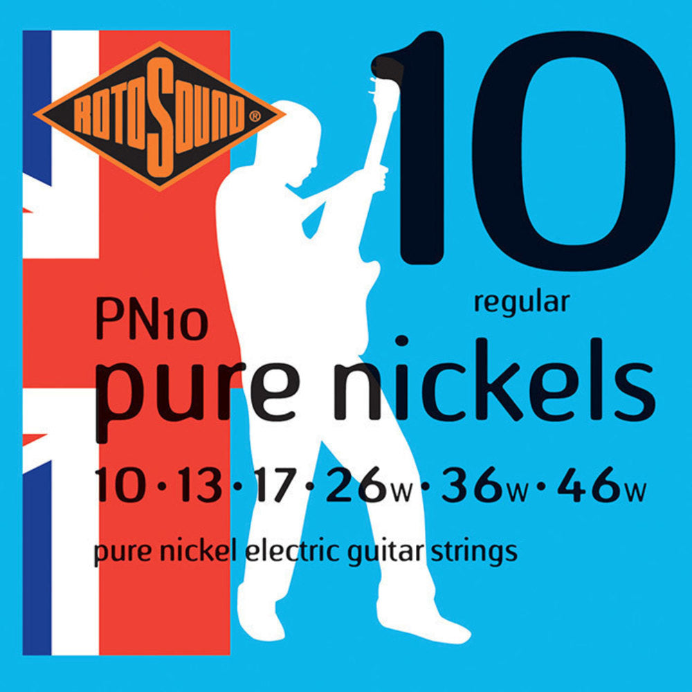 Cuerdas de guitarra eléctrica Rotosound Pure Nickels PN10 10-46