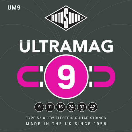 Juego Rotosound Ultramag UM9 para guitarra eléctrica, 6 strings 9-42