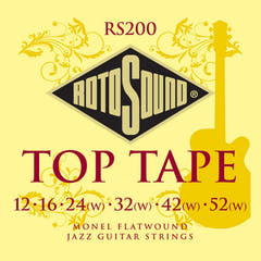 Rotosound Jazz Strings para Guitarras Flatwound - Set Flatwound 12-52 (RS200)