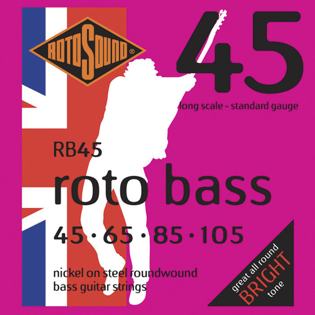 Rotosound cuerdas de bajo eléctrico Roto Bass - Set 4-string Nickel Standard 45-105 (RB45)