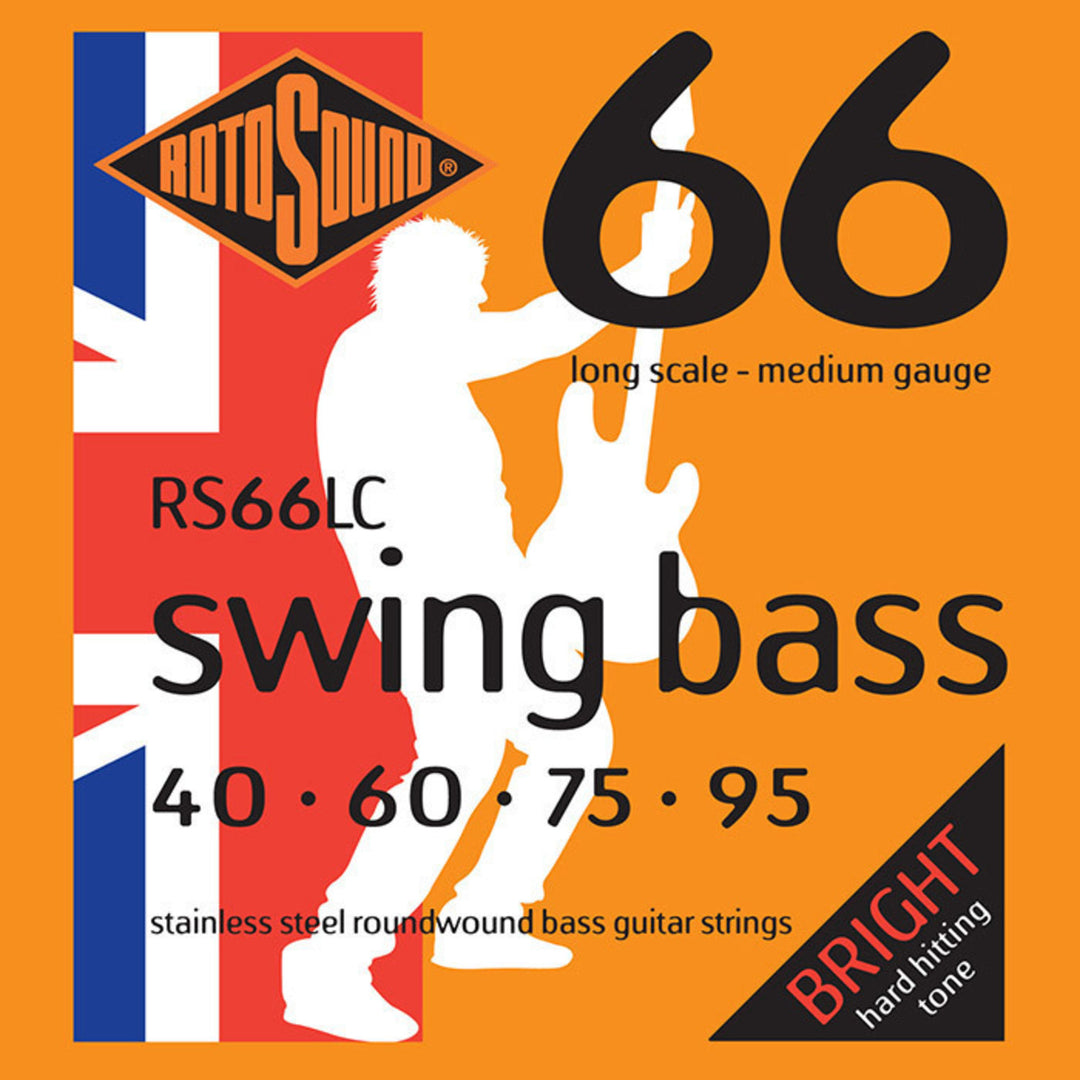 Rotosound Cuerdas de E-Bass Swing Bass 66 - Juego de 4 cuerdas medium 40-95 (RS66LC)