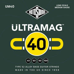 Rotosound E-Bass Strings Ultramag - Set de 4 cuerdas Medium 40-100 (UM40)
