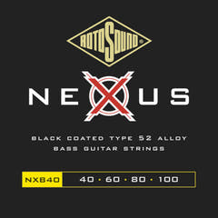 Cuerdas para guitarras E-Bass Rotosound Nexus recubiertas - Set de 4 cuerdas Hybrid 40-100 (NXB40)