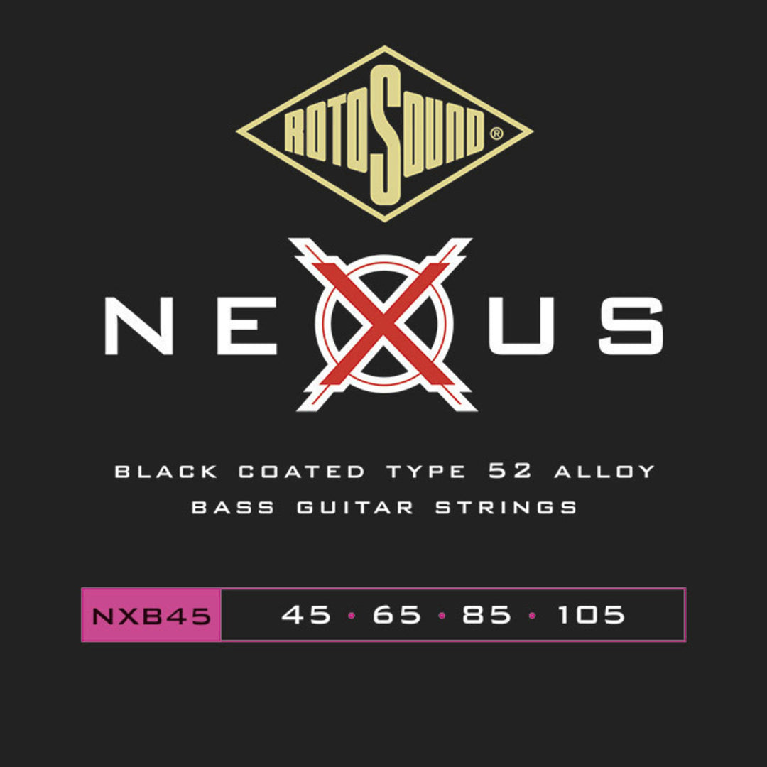 Rotosound cuerdas para bajo eléctrico Nexus Coated - Juego de 4 cuerdas. Custom 45 65 85 105 (NXB45)