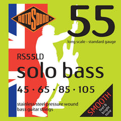 Cuerdas Rotosound para bajo eléctrico Solo Bass 55 - Set de 4 cuerdas Standard 45-105 (RS55LD)