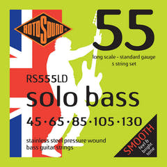 Rotosound cuerdas para bajo eléctrico Solo Bass 55 - Set 5 cuerdas Standard 45-130 (RS555LD)