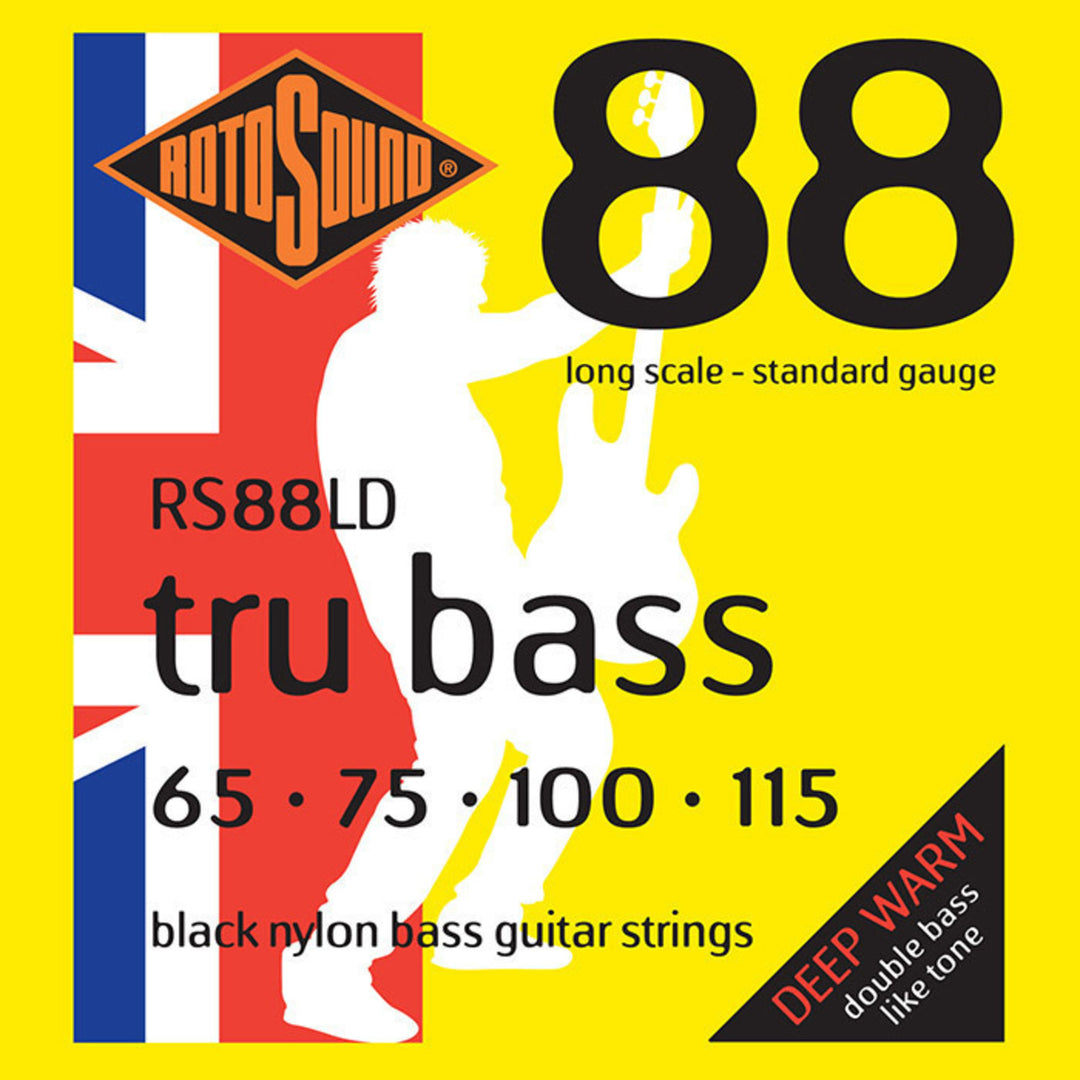 Cuerdas para bajo eléctrico Rotosound E-Bass Strings Tru Bass 88 - Set de 4 cuerdas Medium Standard // longitud de escala Medium (30.5"/772mm a 32"/810mm) (RS88M)