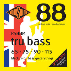 Cuerdas para bajo Rotosound E-Bass Strings Tru Bass 88 - Set de 4 cuerdas Extra Long // longitud de escala extra larga (33.5"/850mm a 36"/915mm) (RS88EL)
