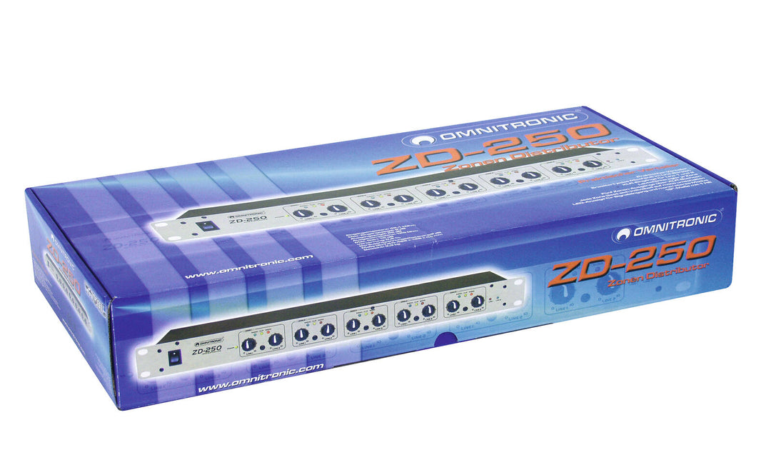 OMNITRONIC ZD-250 Distribuidor de zonas