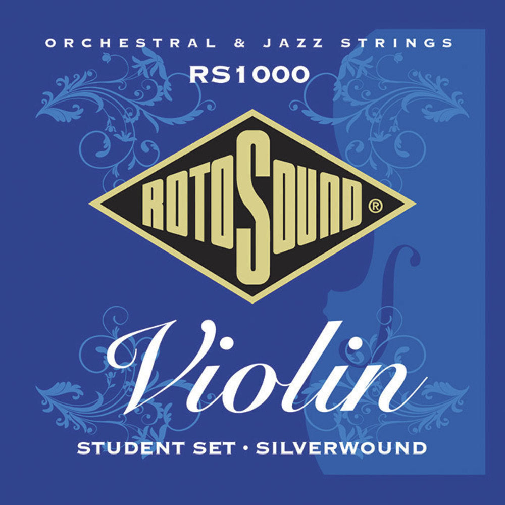 Rotosound RS1000 Student juego de cuerdas para violín, acero y plata