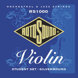 Rotosound RS1000 Student juego de cuerdas para violín, acero y plata