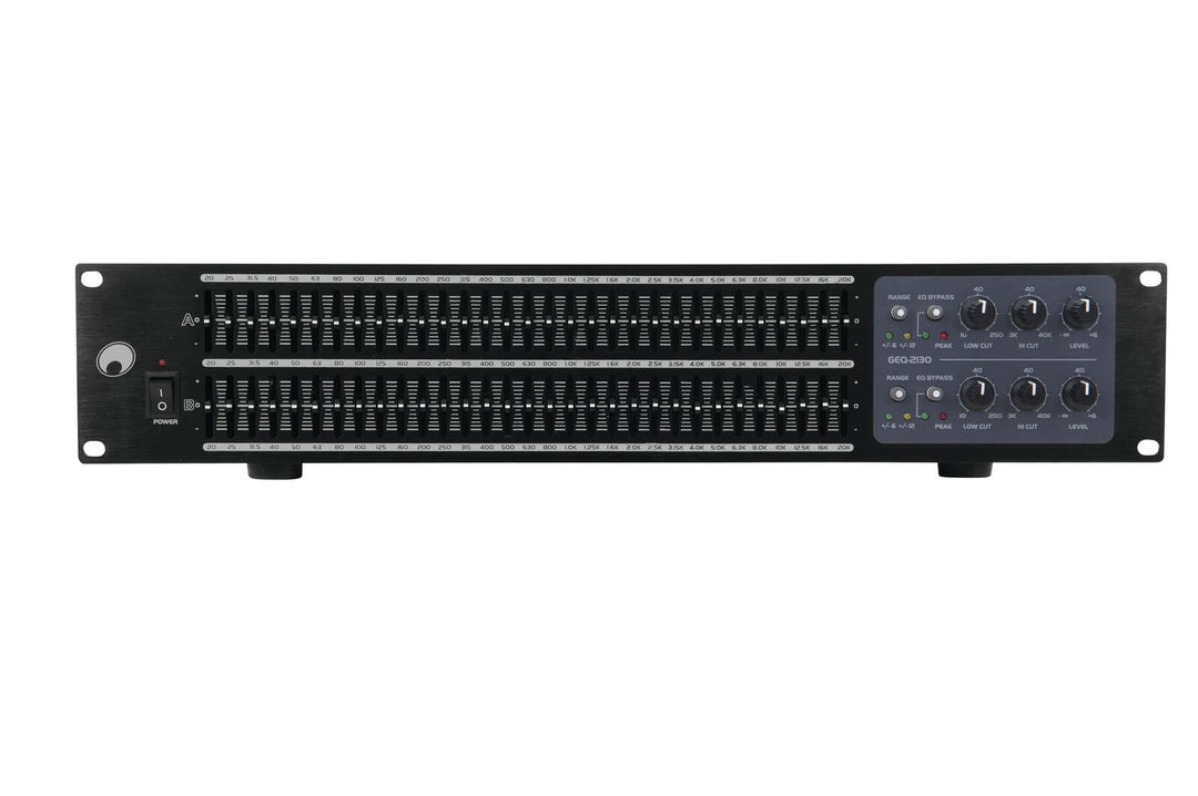 OMNITRONIC GEQ-2310 Ecualizador de 2x31 bandas