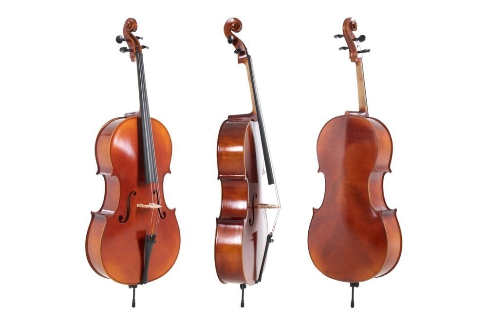 Violonchelo GEWA Ideale 3/4, ajustado con clavijas Wittner, arco de carbono y funda