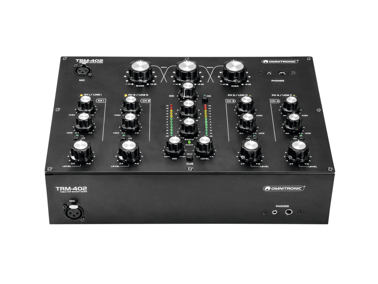 OMNITRONIC TRM-402 4-channel Rotary Mixer