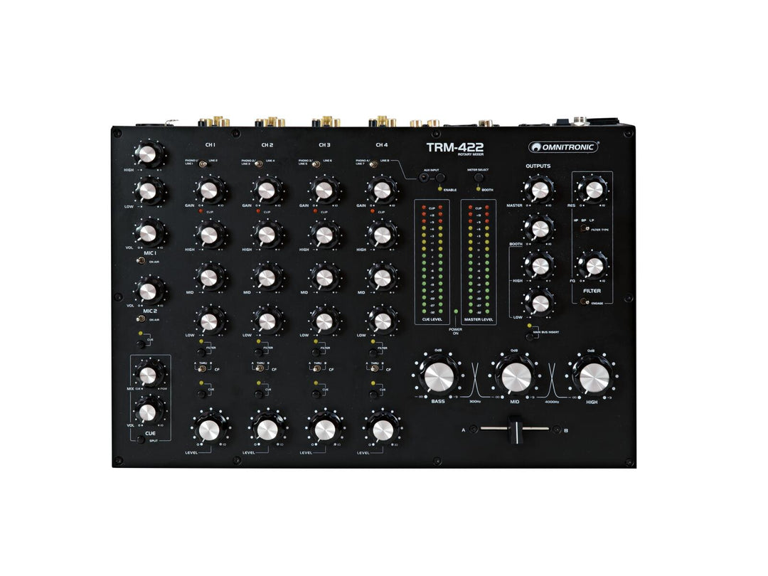 OMNITRONIC TRM-422 Mezclador rotatorio de 4 canales