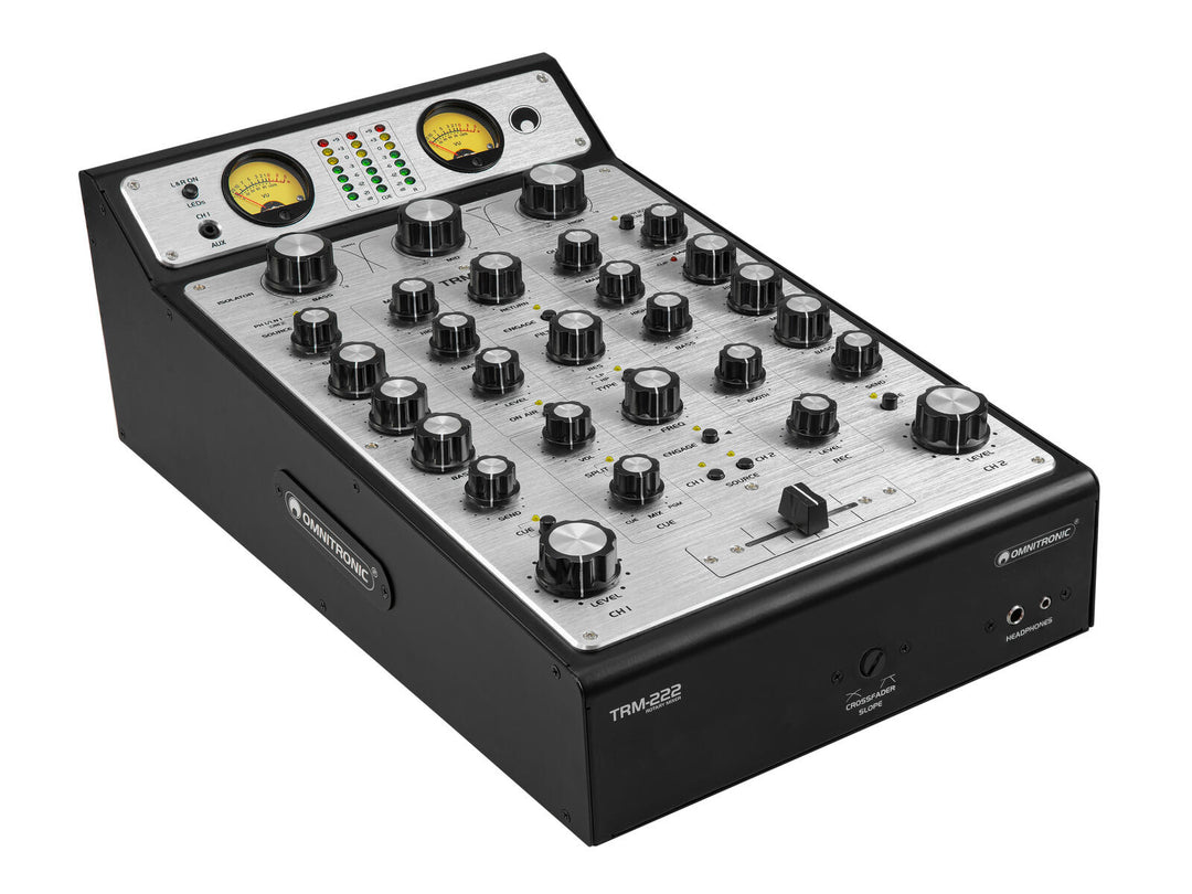 OMNITRONIC Mezclador giratorio de 2 canales TRM-222