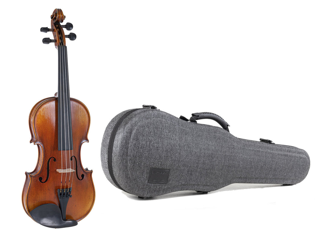 GEWA Violines Maestro 2 - 4/4 (Listo para tocar incl. estuche de violín GEWA Bio moldeado, sin arco, con cuerdas Il Cannone)