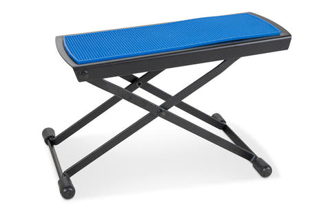 Reposapiés GEWA FS-10BL para guitarristas, azul