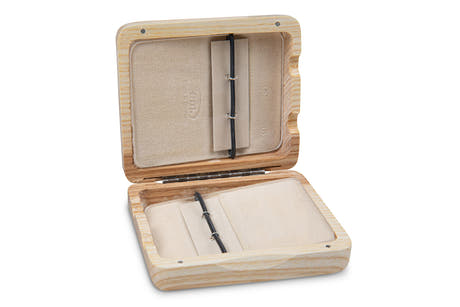 GEWA estuche para cañas de clarinete, 6 cañas - acabado lacado natural