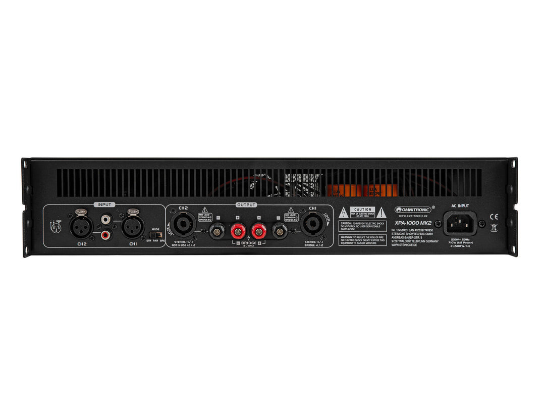 OMNITRONIC XPA-1000 MK2 Amplificador