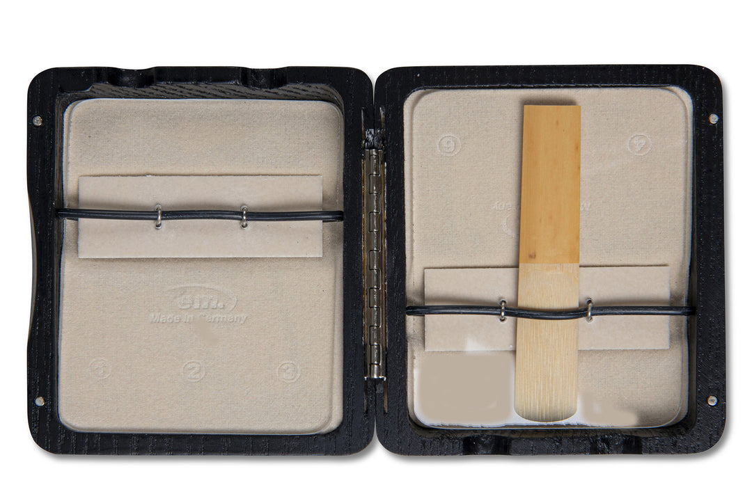 GEWA Estuche para cañas Clarinet 6 cañas - acabado lacado Black