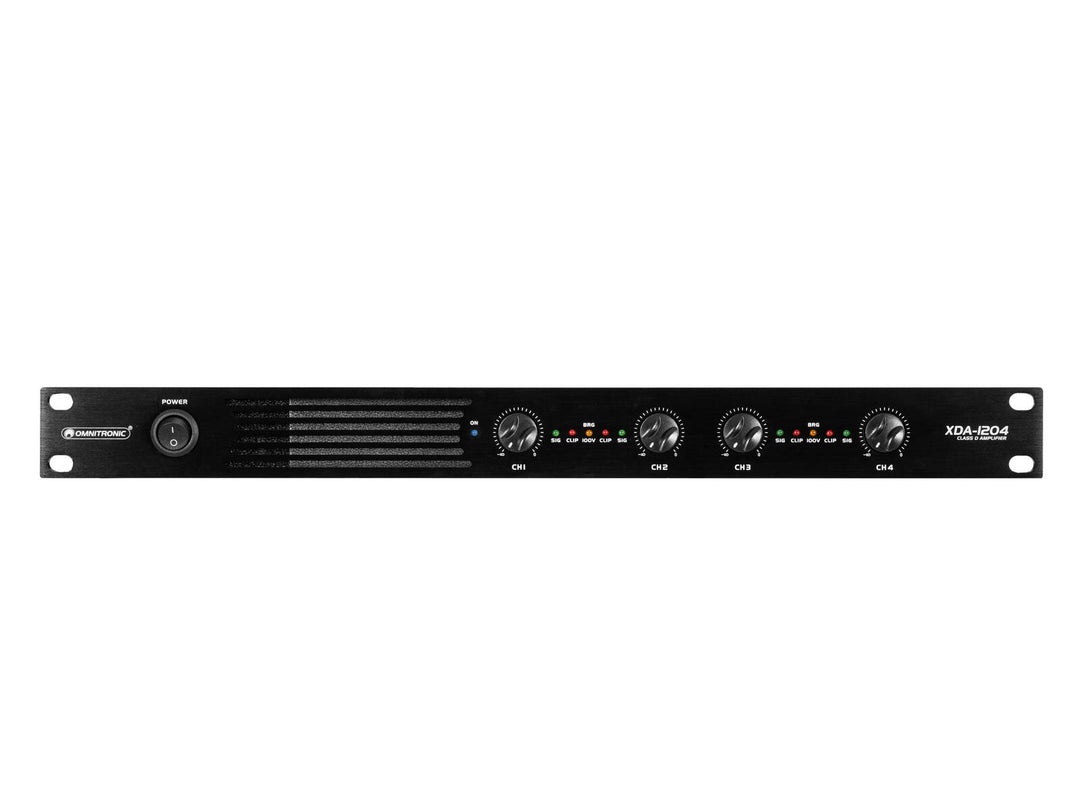 Amplificador OMNITRONIC XDA-1204 de clase D y 4 canales