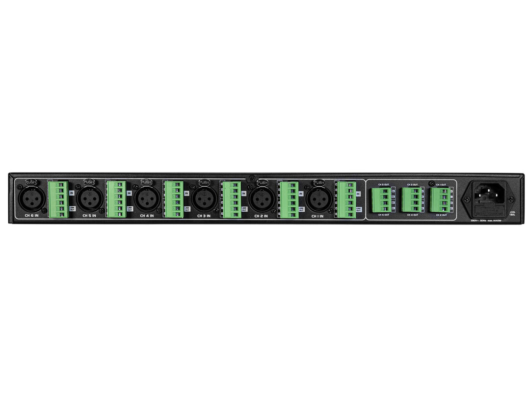 OMNITRONIC XDA-1206 Amplificador Class D de 6 canales