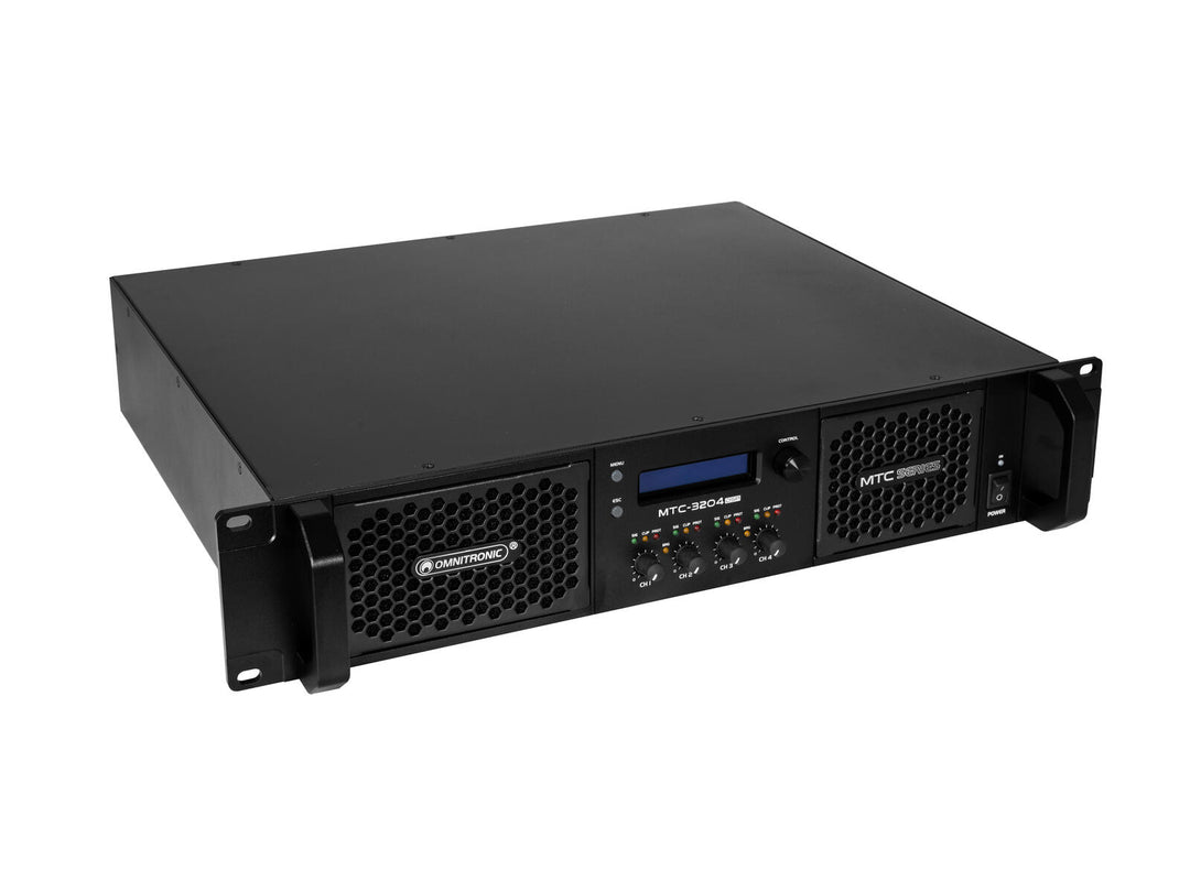 OMNITRONIC MTC-3204DSP Amplificador de 4 canales con DSP