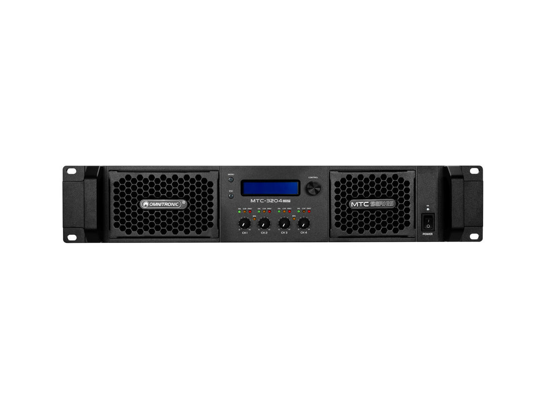 OMNITRONIC MTC-3204DSP Amplificador de 4 canales con DSP
