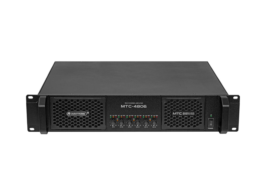 OMNITRONIC MTC-4806 Amplificador de 6 canales